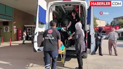 Bursa'da Minibüs Bisiklet Sürücüsüne Çarptı