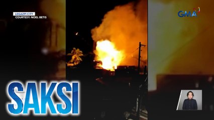 LPG tank, sumabog sa kasagsagan ng sunog | Saksi