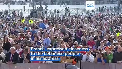 Pope Francis expresses concern over escalation in Lebanon: "It is unacceptable."