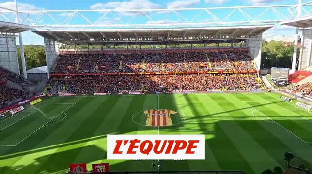 Haise applaudi par Bollaert-Delelis avant Lens-Nice - Foot - L1 - Lens