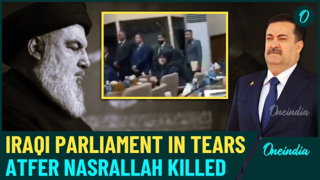 Nasrallah Killed: Video Shows Iraqi Leaders Crying In Parliament After Hezbollah Chief Killed