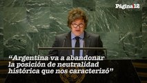 Milei brindó su primer discurso en la Asamblea General de la ONU: 