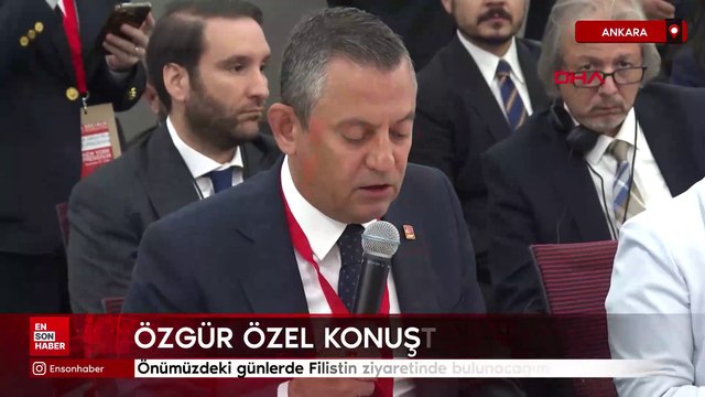 Özgür Özel: Önümüzdeki günlerde Filistin ziyaretinde bulunacağım