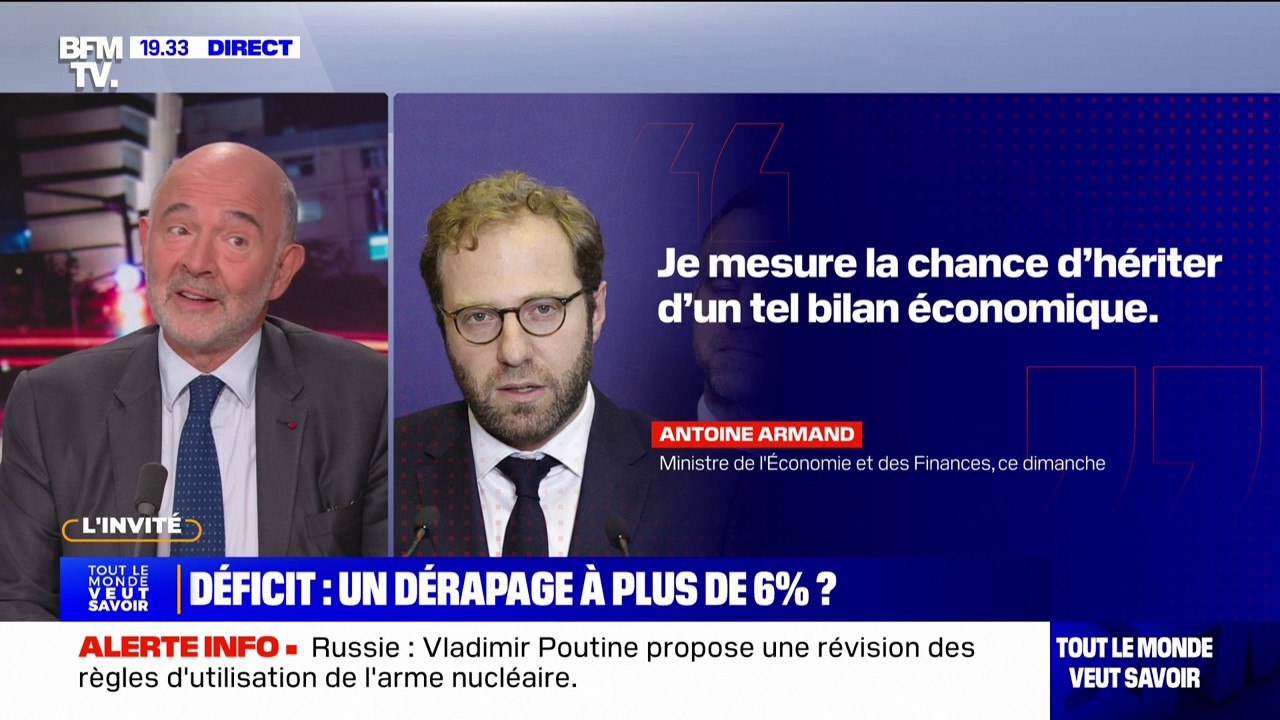 Pierre Moscovici (premier président de la Cour des comptes): "Les deux dernières années et demie (...) ont été celles d'un dérapage considérable des finances publiques"