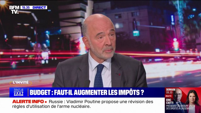 Budget: Sans aucun doute, la première chose à faire est d'économiser sur les dépenses , pour Pierre Moscovici (premier président de la Cour des comptes)