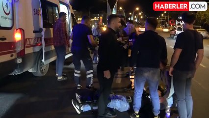 Malatya'da Motosikletin Yayaya Çarpması Sonucu 2 Yaralı