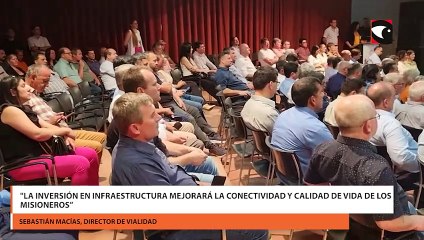 Sebastián Macías: "La inversión en infraestructura mejorará la conectividad y calidad de vida de los misioneros”