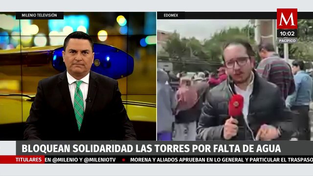 Bloquean Solidaridad de las Torres en Toluca por escasez de agua en la zona