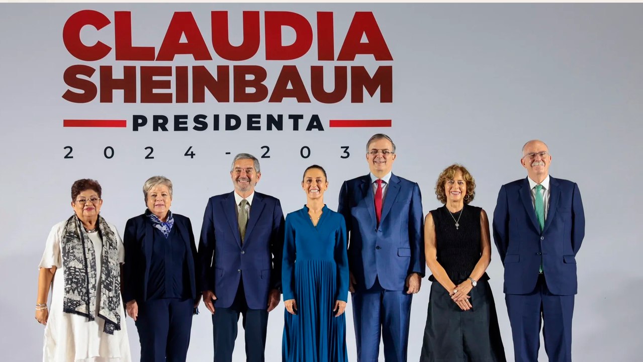 Claudia Sheinbaum presenta con un video al gabinete completo que la acompañará como Presidenta de México