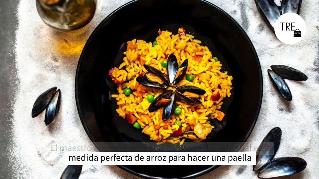 El maestro arrocero José Luis Berlanga desvela cuál es la medida perfecta de arroz para hacer una paella