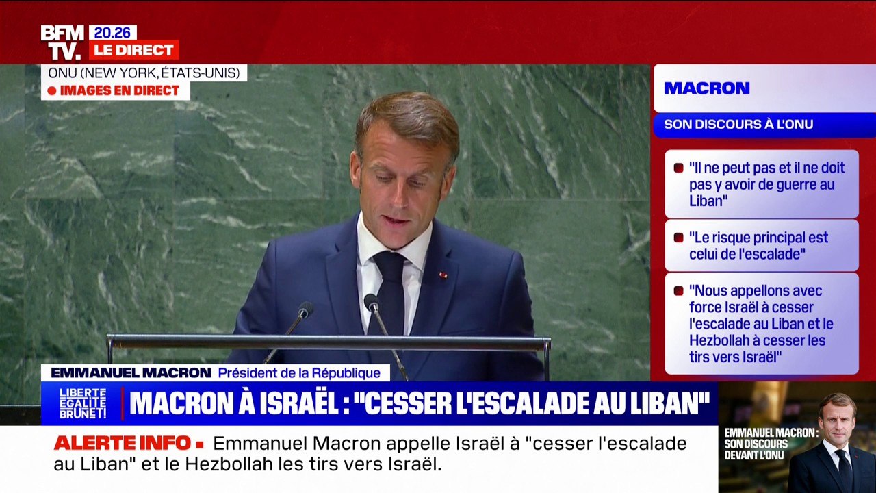 Emmanuel Macron: "La France est favorable à ce que le Conseil de sécurité (des nations unies) soit élargi"