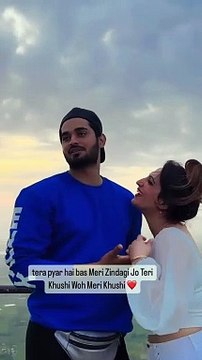 Tera piyar hai bas meri Zindagi jo teri khushi wo meri khushi ♥️ caring couple #leeza #arbaazpatel