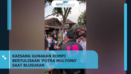 KAESANG KENAKAN ROMPI BERTULISKAN 'PUTRA MULYONO' SAAT BLUSUKAN