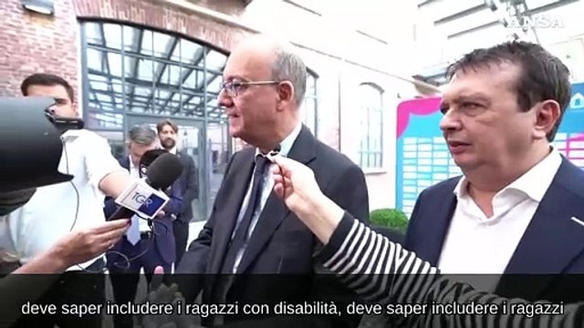 Valditara: La scuola deve saper includere ed educare al rispetto