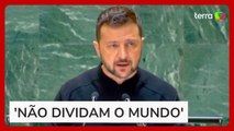 Na ONU, Zelensky critica posicionamento de Brasil e China sobre guerra na Ucrânia