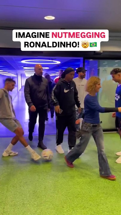 Ronaldinho’s furious reaction to viral nutmeg breaks the Internet