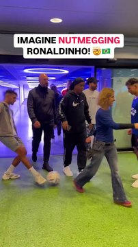 Ronaldinho’s furious reaction to viral nutmeg breaks the Internet