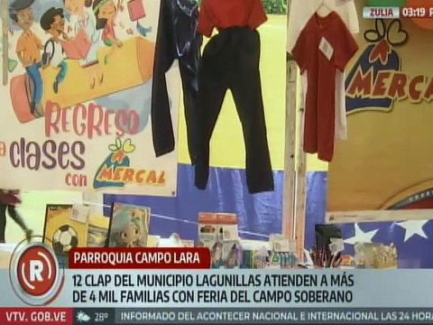 Feria del Campo Soberano favorece a las familias del municipio Lagunillas del estado Zulia