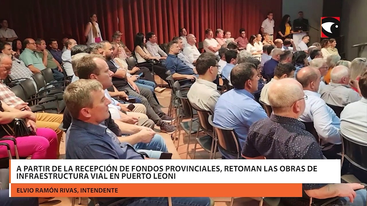 A partir de la recepción de fondos provinciales, retoman las obras de infraestructura vial en Puerto Leoni