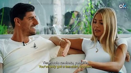 El test más íntimo de Courtois junto a su mujer