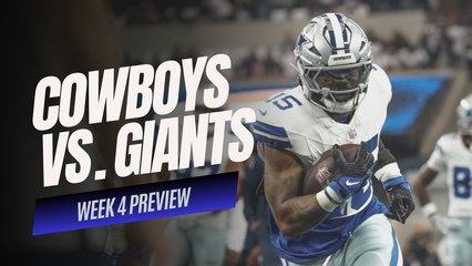 NFL WEEK 4 PREVIEW: Dallas Cowboys vs. New York Giants