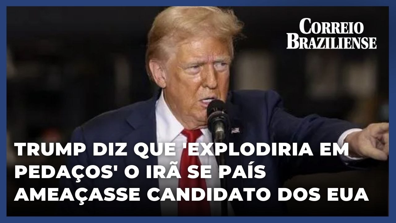 Trump diz que 'explodiria em pedaços' o Irã se país ameaçasse candidato às eleições dos EUA