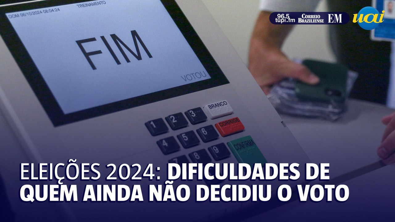 Eleitores indecisos a 10 dias do primeiro turno de votação