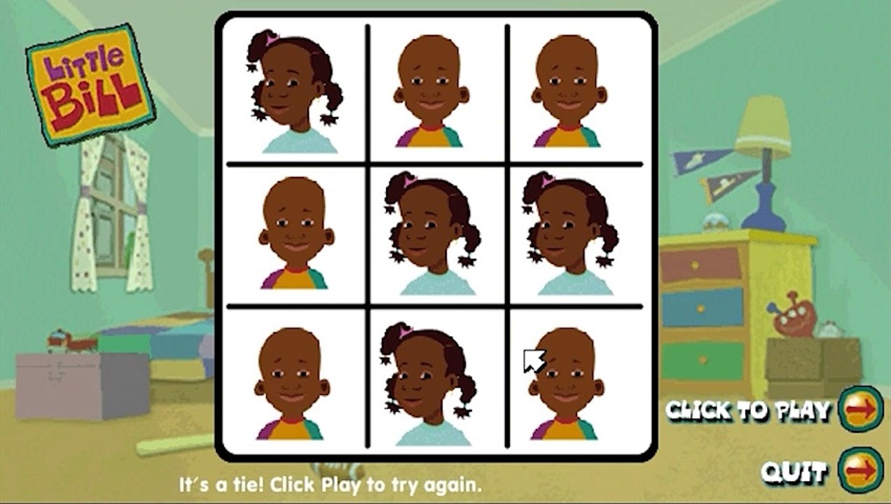 Little Bill™: Tic-Tac-Toe (Shockwave) - Nick Jr. Games