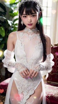 Capturing Moments Lady in White Snaps Away I