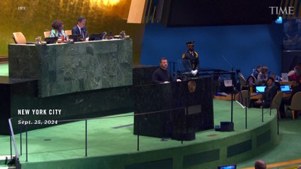 Ukraine President Zelensky Highlights Nuclear Safety in Address to U.N. Delegates