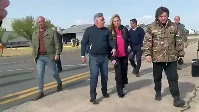 Milei viajó a Córdoba para supervisar las tareas de asistencia y rescate por las incendios