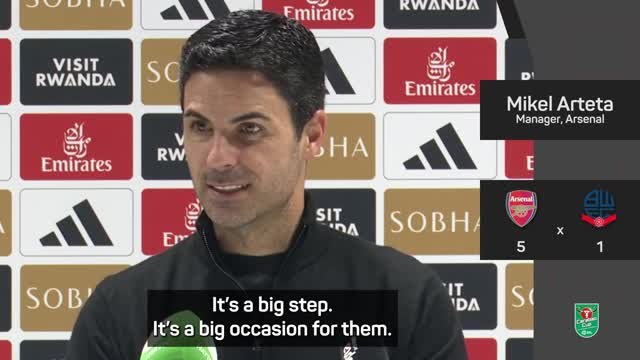 Arteta delighted with 16-year-old Jack Porter's historic debut