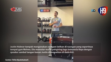 Begini Totalitas Justin Hubner Saat Nyanyikan Lagu Indonesia Raya pakai Speaker
