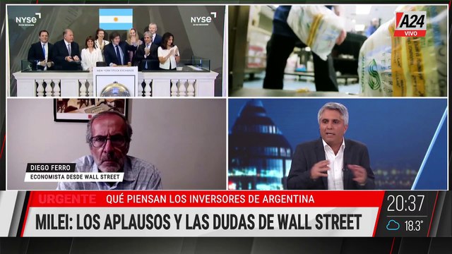 LOS APLAUSOS Y LAS DUDAS DE WALL STREET POR MILEI