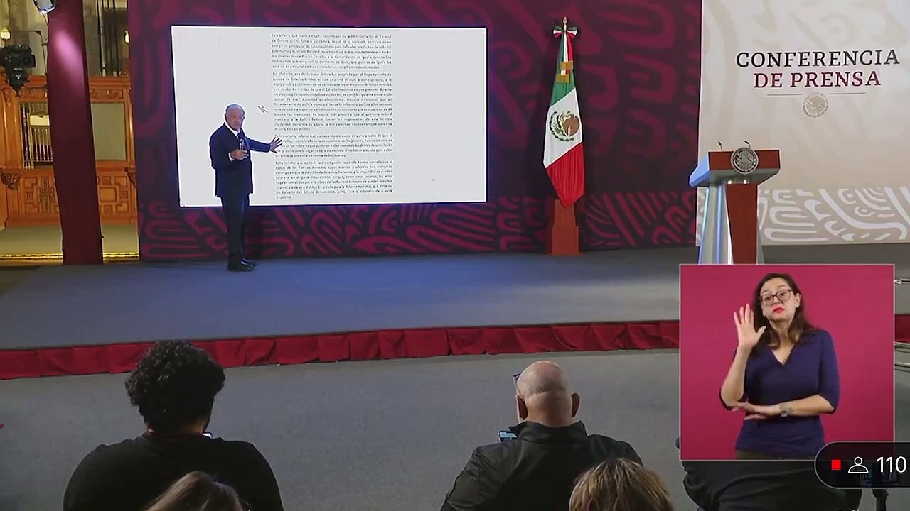 López Obrador negó la existencia de pruebas de la participación del Ejército en la desaparición de los 43 normalistas de Ayotzinapa