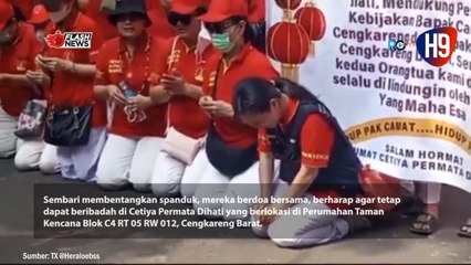 Umat Cetiya Permata Dihati Memohon Agar Vihara Tidak Ditutup