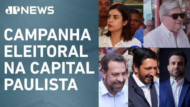 Confira agenda dos principais candidatos à Prefeitura de São Paulo nesta quarta (25)