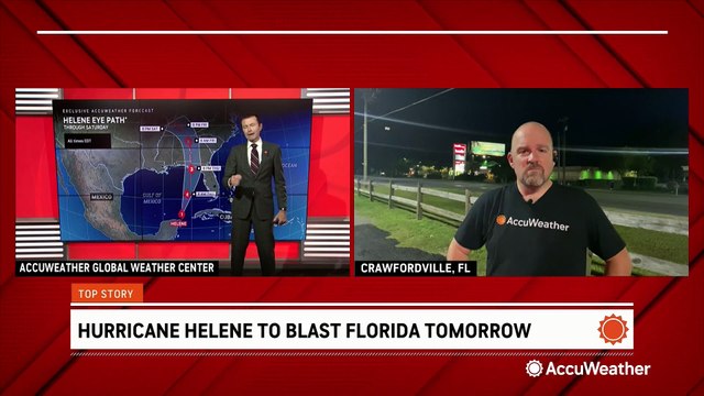 Floridians make last-minute preparations before Helene's landfall