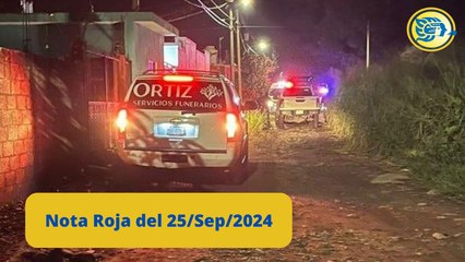 Breves Policiacas del 25 de Septiembre
