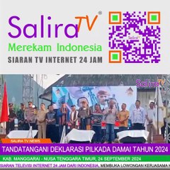 Ketiga Paslon Bupati dan Wakil Bupati Manggarai NTT, Tandatangani Deklarasi Pilkada Damai Tahun 2024