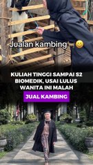 Kuliah Tinggi sampai S2 Biomedik, Usai Lulus Wanita Ini Malah Jualan Kambing