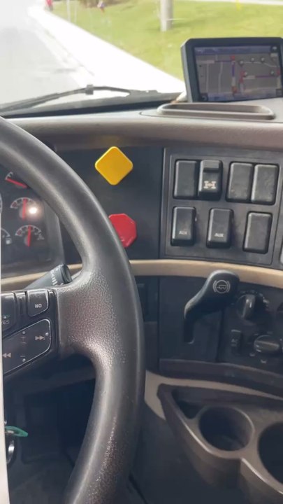 Inside truck very dirty