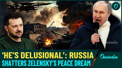 Zelensky's 'Delusional' Dream of Peace Shattered by Russia's Fiery Rebuke, Says ‘Won’t be Forced’