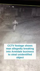Armidale break-in footage obtained by the Northern Daily Leader