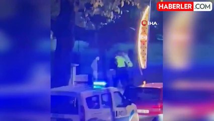 İhbar üzerine olay yerine giden polise silah çekip 'Sen yazdım' diyerek tehdit ettiler