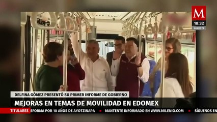 Con avances en movilidad, Delfina Gómez rinde su primer informe de Gobierno