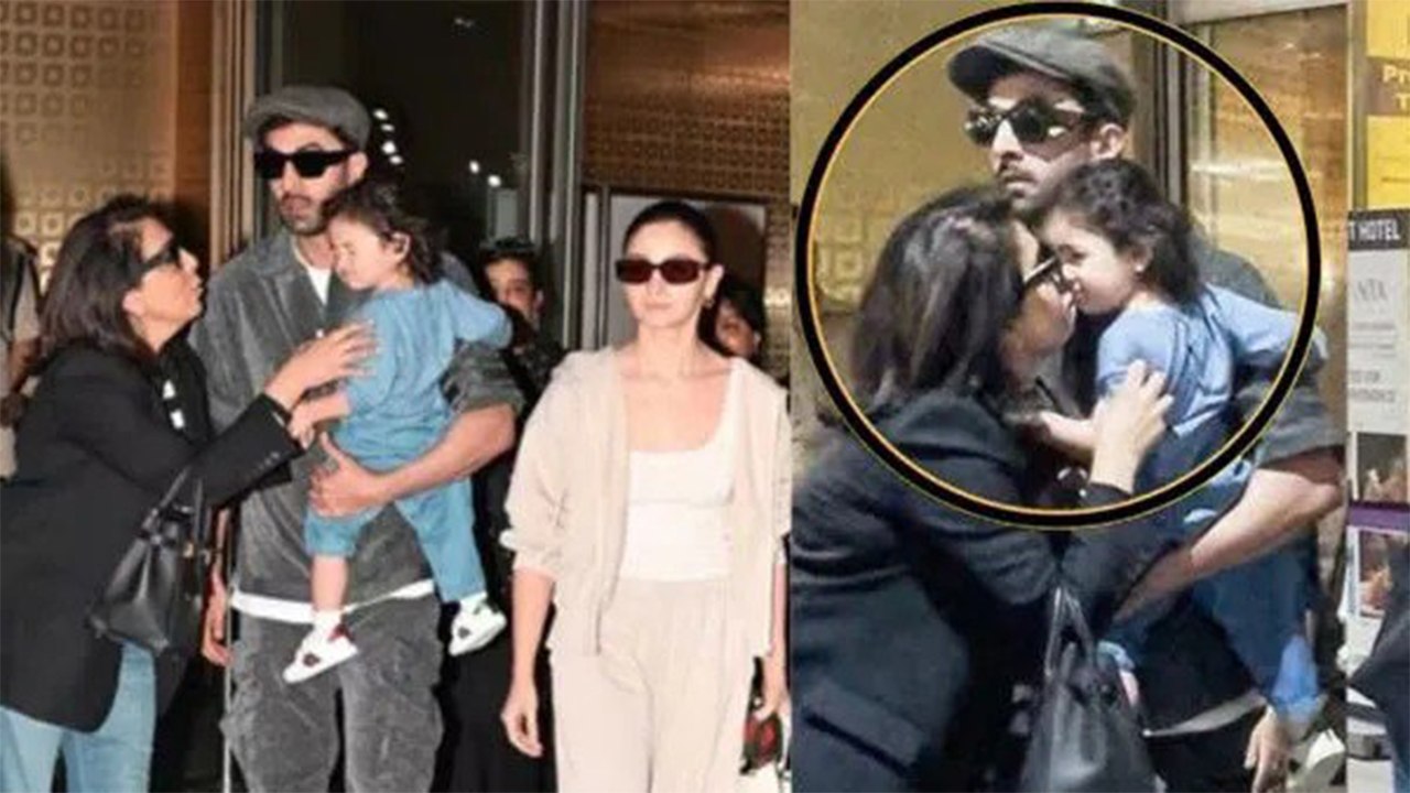 Neetu Kapoor Kisses Raha Kapoor At Airport Public Troll Video,' Camera Ke Samne Acting...'