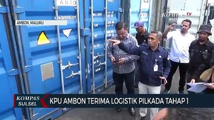 KPU Ambon Terima Logistik Pilkada Tahap 1