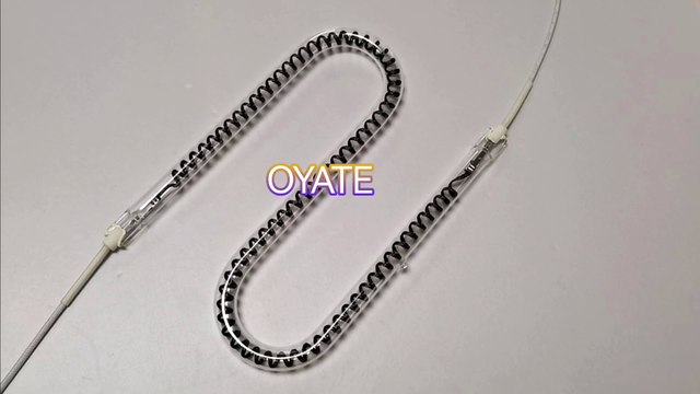 Custom made S shape carbon fiber heat lamps 1200w 1800w