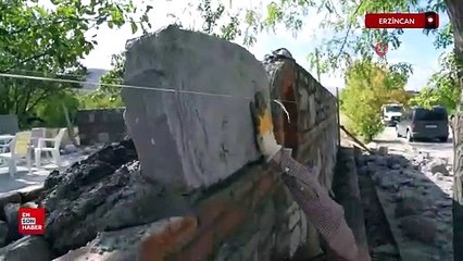 Erzincan'da taşın sanatkarları aylık 100 bin lira kazanıyor